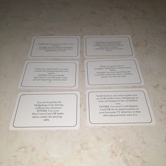 Hedgehogs Revenge Vintage Game Replacement Piece Cards - Picture 16 of 16